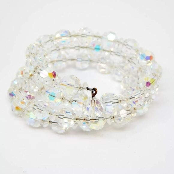 VTG Aurora Borealis Necklaces Bracelet & Earrings 193g - Picture 2 of 11